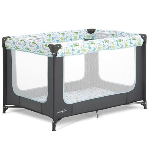 Dream On Me Zodiak Baby Playard, Breathable Mesh Sides, Soft Comfortable Mattress, Quick & Easy to Fold with Travel Carry Bag, Compact Space Saving Design - Mint