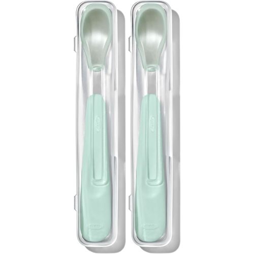 OXO Tot On-The-Go Feeding Spoon - Opal (Pack of 2)