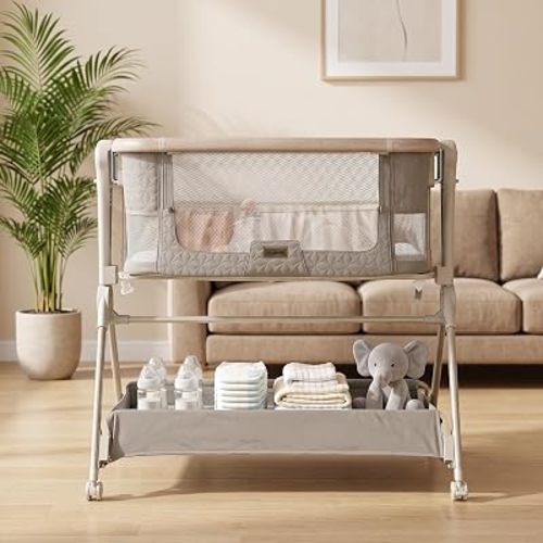 Bassinet Bedside Sleeper for Newborns, Tool-Free, Stable and Secure