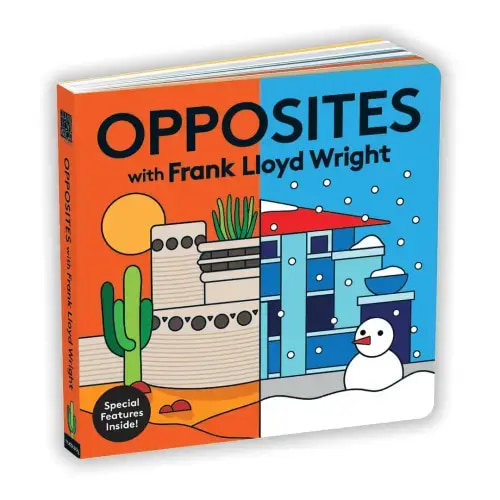 Opposites With Frank Lloyd Wright Board Book - Mudpuppy