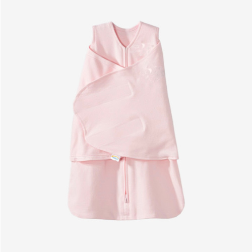 HALO SleepSack Swaddle, 100% Cotton, Soft Pink, Newborn Girls, 0-3 Months