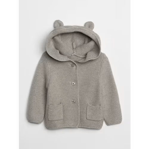 Baby Brannan Bear Sweater in gray, size: 0-3 M