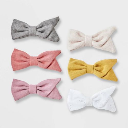 Baby Girls' 6pk Bow Clip - Cloud Island™