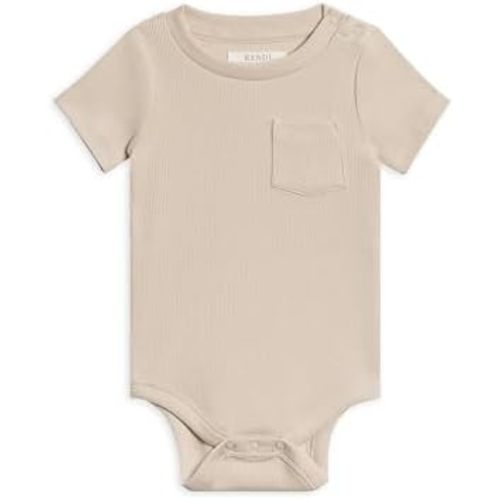 Colored Organics Unisex Newborn 100% Organic Cotton Bodysuit - Short Sleeve Infant One Piece - Baby Boy and Girl Clothing