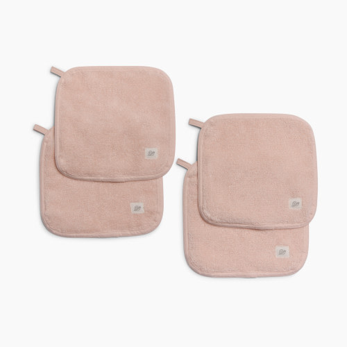 Tiny Kind Organic Washcloths 4-Pack - Cloud Pink