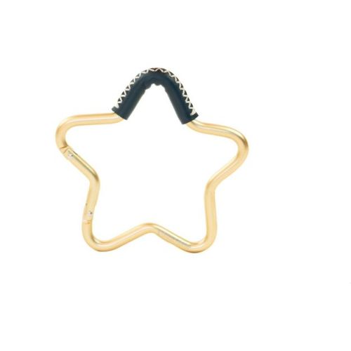 Kidco Buggygear Star Hook - Gold/Navy Leather