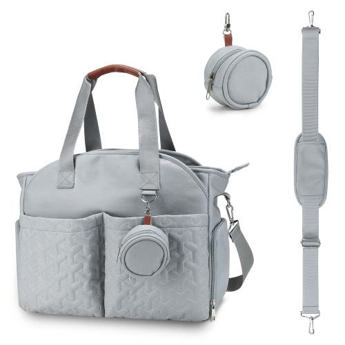Diaper Tote Bag-Breast Pump Bag Diaper Organizer Bag with Shoulder Strap&Pacifier Case Mommy Baby Bag for Work,Weekender