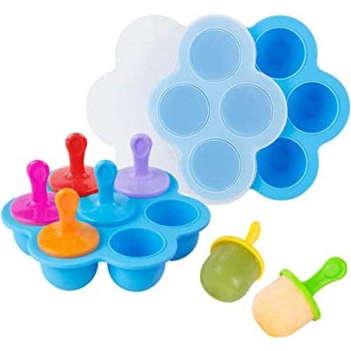Recod Silicone Egg Bites Molds for Instant Pot Accessories,Food Freezer Trays Ice Cube Trays Silicone Food Storage Containers with Lid