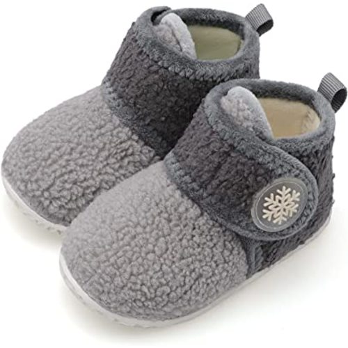 FEETCITY Baby Booties Girls Boys Infant Slippers First Walkers Shoes Warm Socks Newborn Crib Shoes