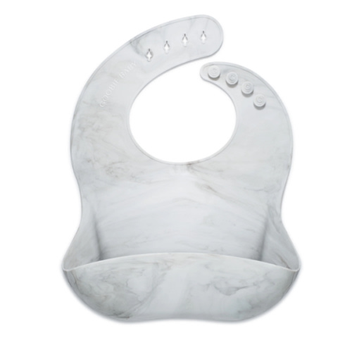 Silicone Baby Bib - Marble – Goobie Baby