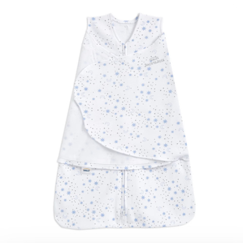 Cotton Swaddle Cotton Midnight Moons Blue (Small)| HALO