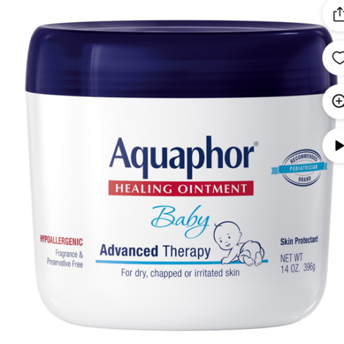 Aquaphor Baby Healing Ointment (14 Oz) + 3-in-1 Diaper Rash Cream (3.5 Oz), Hypoallergenic and Fragrance Free Skin Care Set for Babies