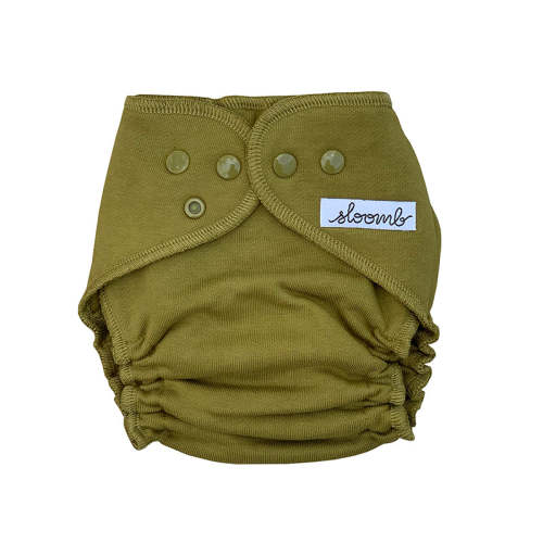 Bamboo Fleece Fitted Diapers (Rust Small)