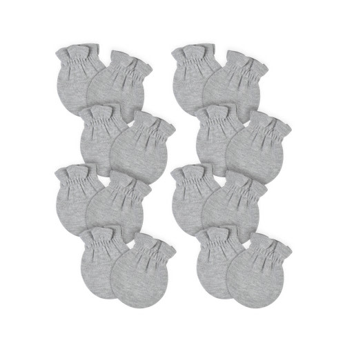 Gerber Baby Boy or Girl Gender Neutral No Scratch Mittens, 8-Pack, (0-3 Months)
