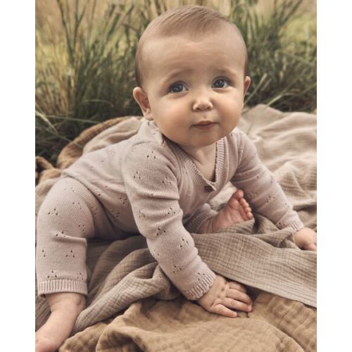 Baby Organic Cotton Sweater Knit Pointelle Jumpsuit - Little Planet | Carter's