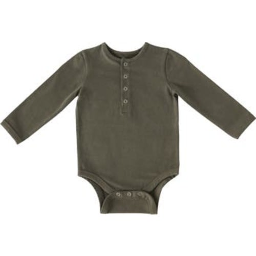 Essentials Long Sleeve Organic Cotton Bodysuit, 0-3M