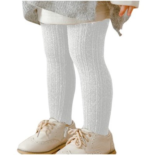 Baby Toddler Girls Cute Cable Knit Cotton Tights Pantyhose Leggings for Girls Stocking Pants for 2-12 Years