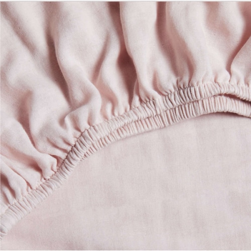 Supersoft Lilac Rose 100% Organic Cotton Gauze Baby Crib Fitted Sheet