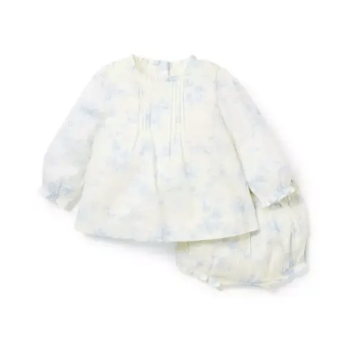 Baby Cream And Sugar Floral Toile Baby Floral Toile Matching Set by Janie and Jack