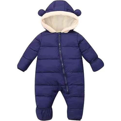 BFUSTYLE Baby Snowsuit 0-24 Months Winter Clothes Infant Boy Girl Puffer Jacket Newborn One-Piece Coat with Hooded