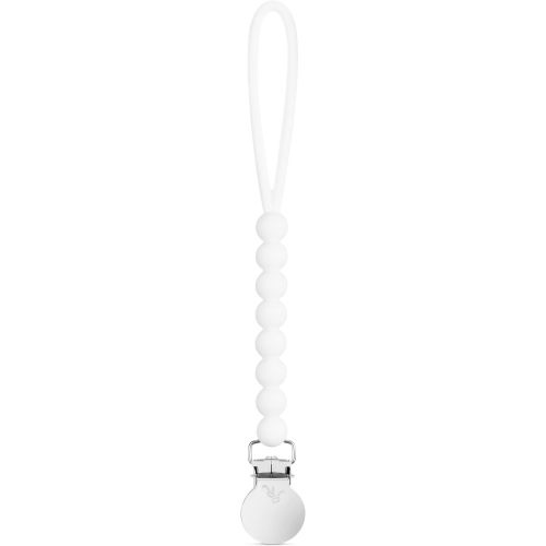 Ryan & Rose Cutie Clip Judy - Pacifier Clip Holder Silicone (Judy, White)