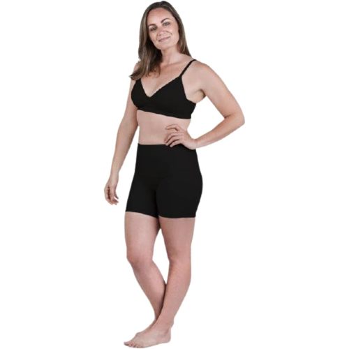 SRC Women's Compression Support Shorts (Orthotic/Brace) for Pelvic Floor Support, Reusable & Washable, For Treating Bladder and/or Uterine Prolapse and Stress Urinary Incontinence, Medium, Black