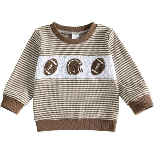 Bagilaanoe Toddler Baby Boy Sweatshirt Pullover Outfit Football Duck Outfit