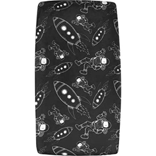 Outer Space Changing Pad Cover by Jaxson's World (Astronauts)