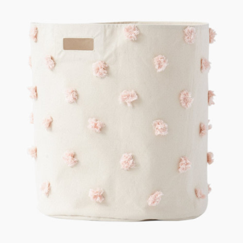 Pom Pom Storage Hamper - Blush Pom Pom
