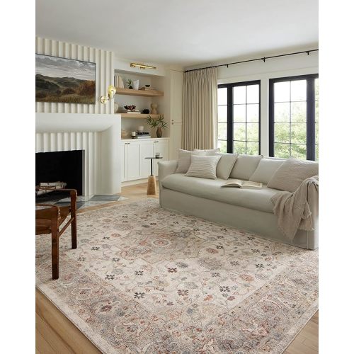 Loloi II Odette Collection ODT-09 Ivory/Multi 7'-10" x 10' Area Rug