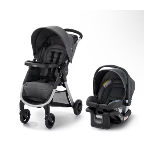 Graco Verb Travel System | Includes Verb Stroller and SnugRide 30 Infant Car Seat, Merrick | Stroller and Carseat Combo