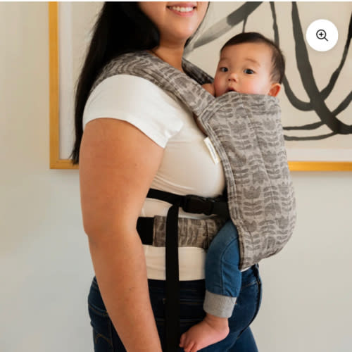 Tulip Lark Baby Carrier | Gray Geometric Print | hope&plum
