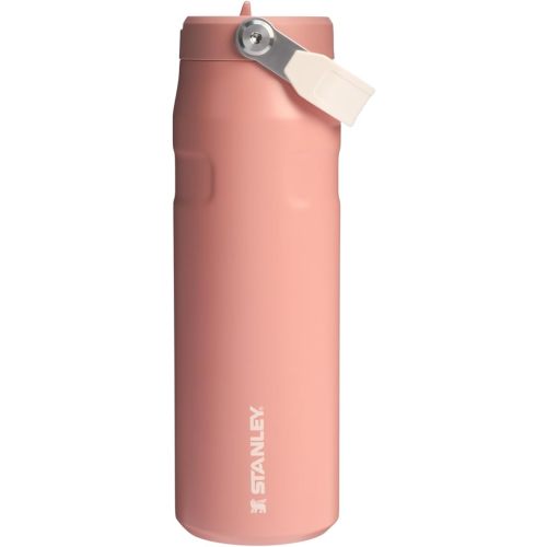 Stanley IceFlow Flip Straw 2.0 Water Bottle 24 oz | Built-In Straw for Travel and Sports | Lightweight and Leak Resistant | Insulated Stainless Steel | BPA-Free | Sienna