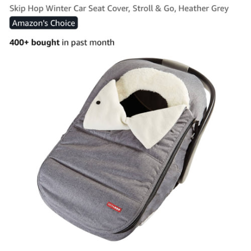Skip Hop Winter Car Seat Cover, Stroll & Go, Heather Grey