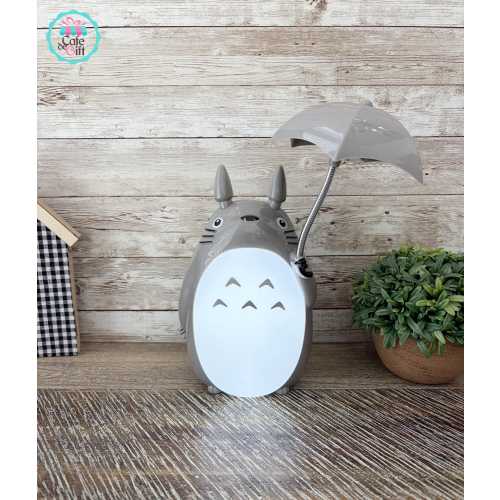 TOTORO Night Light, Totoro Bedroom Lamp, Totoro Light with Umbrella , Reading Light, TOTORO Night Light,  Mood Light, Light for Kids