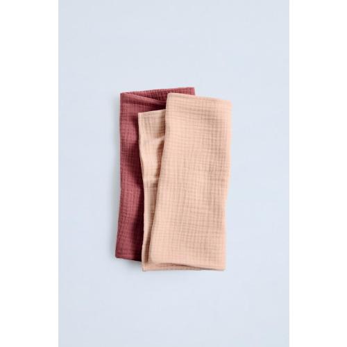 TWO-PACK OF BASIC MUSLIN SWADDLES - Light beige | ZARA United States