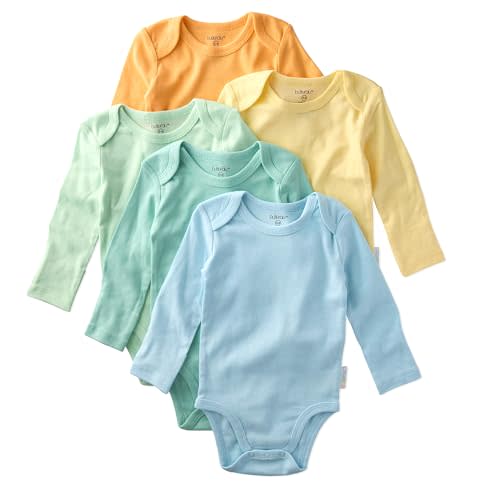 Blake 5-Pack Long Sleeve Bodysuits​ 100% Organic Cotton Baby Boys & Girls