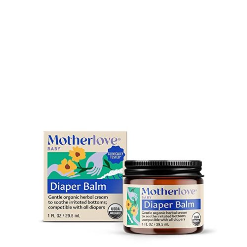 Motherlove Diaper Balm (1 oz) Organic Herbal Diaper Rash Cream—Cloth Diaper Safe
