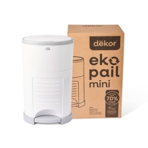 Diaper Dekor Eko Mini Diaper Pail - White