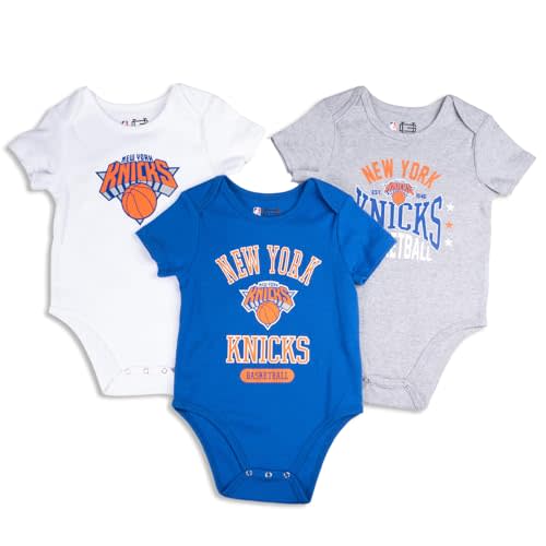 Ultra Game NBA Unisex Baby 3-pack Short-sleeve Onesies