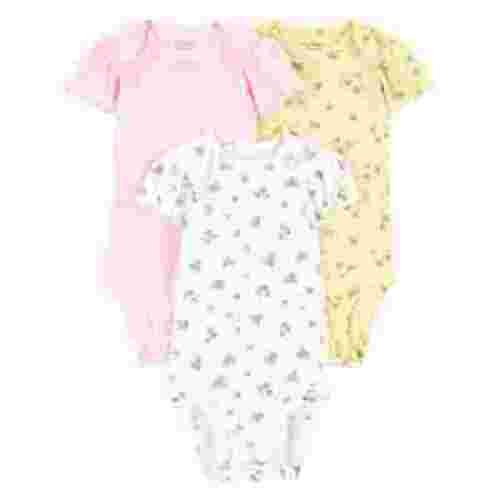 Carter's Child of Mine Baby Girl Bodysuits, 3-Piece, Sizes Preemie-18 Months