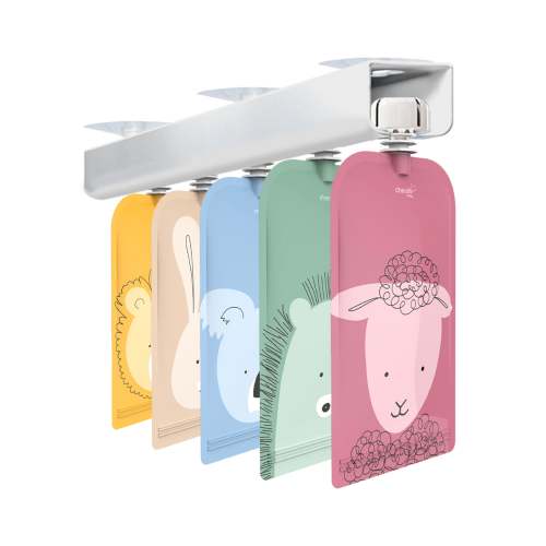Reusable Food / Yoghurt Pouches & Breast Milk Bag Organiser - Freezer
