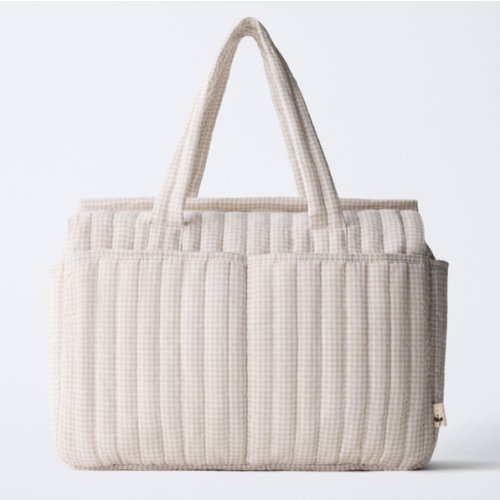 GINGHAM MATERNITY BAG