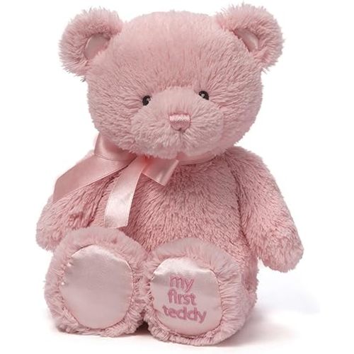 GUND Baby My First Teddy Bear, Ultra Soft Animal Plush Toy for Babies and Newborns, Pink, 10”