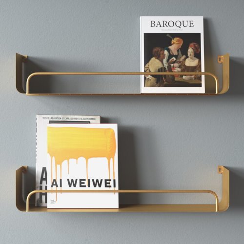 Wade Logan® Syler Metal Modern Wall Shelf Set & Reviews | Wayfair