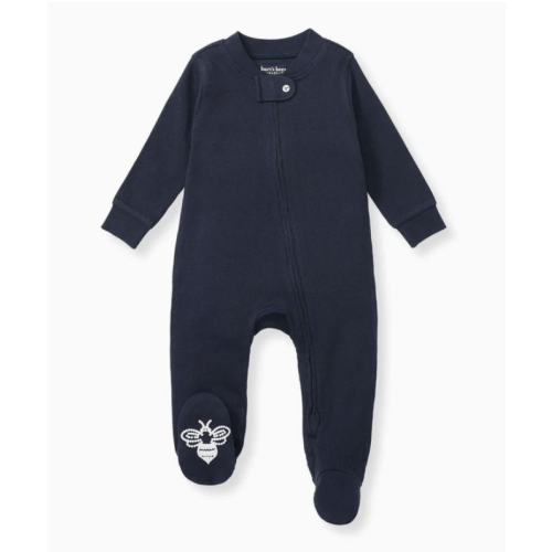 Solid Rib Organic Cotton Sleep & Play - Midnight – Burt's Bees Baby