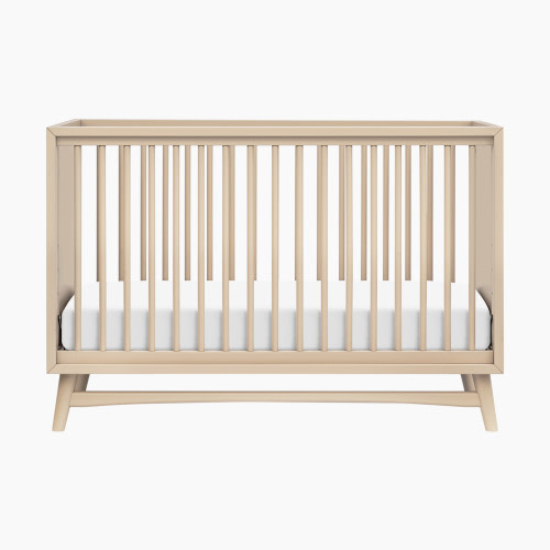 babyletto Peggy 3-in-1 Convertible Crib with Toddler Bed Conversion Kit - Taupe