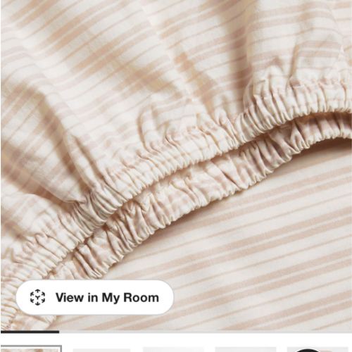 Frenchie Dusty Blush Organic Cotton Baby Crib Fitted Sheet by Leanne Ford