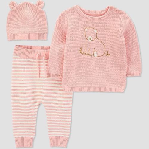 Carter's Just One You® Baby Girls' Bear Top & Bottom Set - Pink Newborn