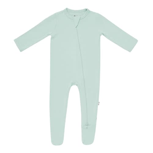 KYTE BABY Unisex Zipper Closure Footies, Rayon Made From Bamboo, 0-24 Months